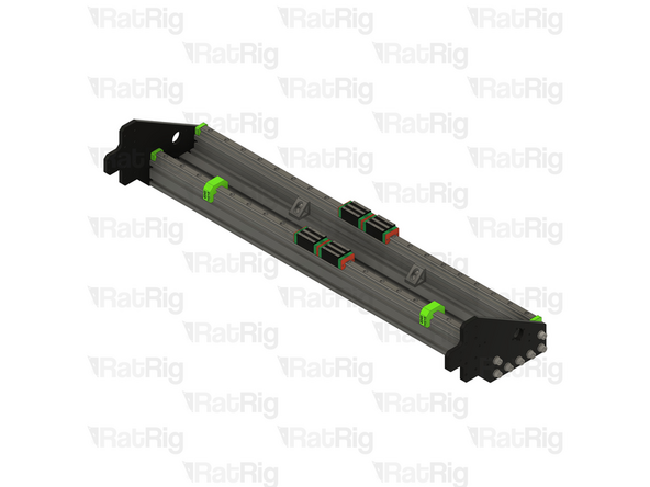 Repeat the instructions in the previous step to install the second HG25 linear rail to the X-axis gantry assembly