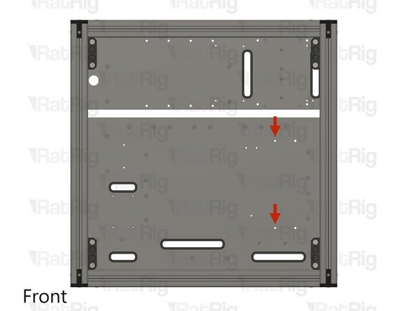 Install the component using the designated holes.