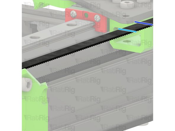 Feed it around the Y-axis idler pulley...