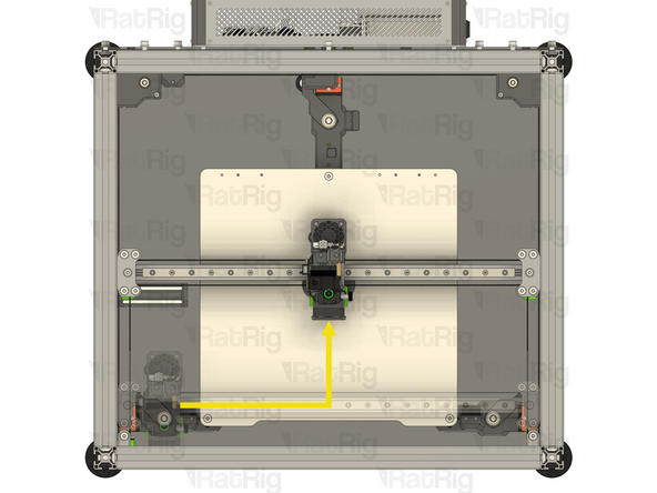 If you are building an IDEX variant of the V-Core 4.0, do not fasten the umbilical to the frame until both toolheads have been wired and cable managed. Then secure both of the umbilicals to the mount