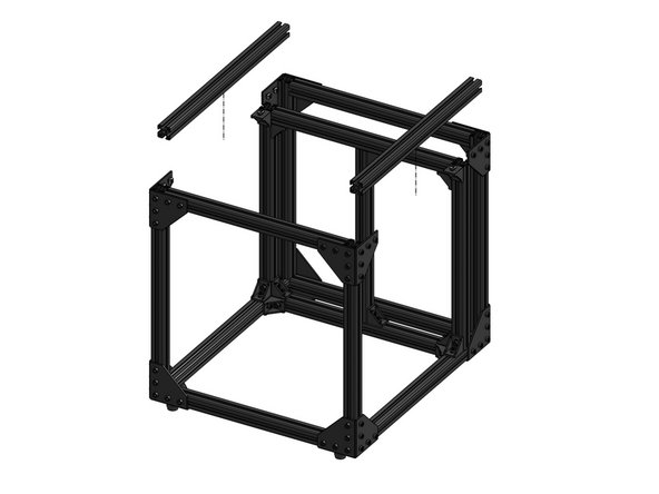 Attach the top Y extrusions