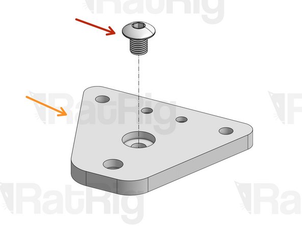 V-Slider Carriage Screw 1/4&quot;. You want this screw to be as tight as possible. Use a power tool if you have one. If not, use a L shaped key with a long arm so you can leverage the force you're applying.