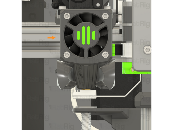 If the Rapido hotend does have the UHF adapter and nozzle installed, and there is still a gap, make sure the Oozeguard is firmly installed within the printed part