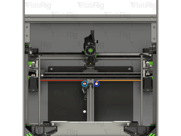 It may be helpful to label the stepper motor cables to make it easier to keep track of which is which during the following steps