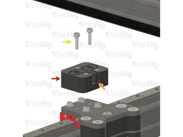 Install the vc4_y_belt_body on top of the joiner assembly