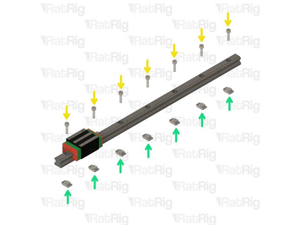 3x Linear rail - HG15 400mm