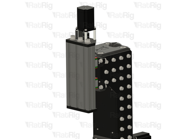 Assemble the M8x25 cap head screws by inserting them through the M8 washers and the Z plates. Then, place an M8 washer on the rear and secure everything with an M8 nylon locking nut.