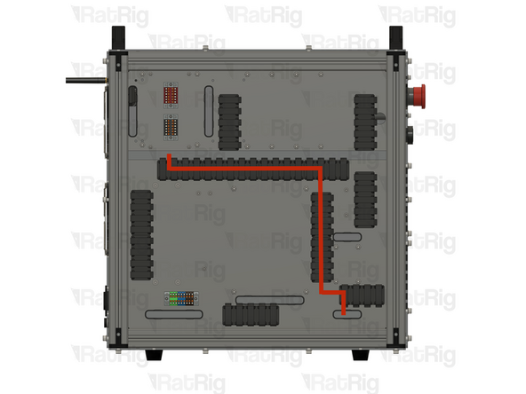 Insert wire (6) in the 6/T3 terminal on the contactor and connect it to the +24V Rodent input.