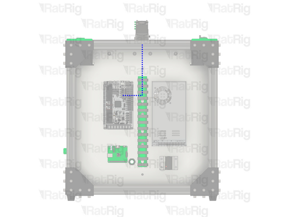 Remove the hotend thermistor wiring from the rear of the machine, back to the toolhead
