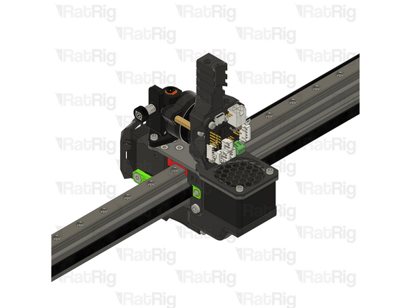 Take care not to over tighten the M3x8 screws as you can damage the printed parts and the toolboard