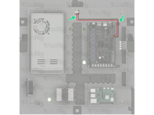 Connect the positive and negative wire to the referred slot where the 12V jumper was placed.