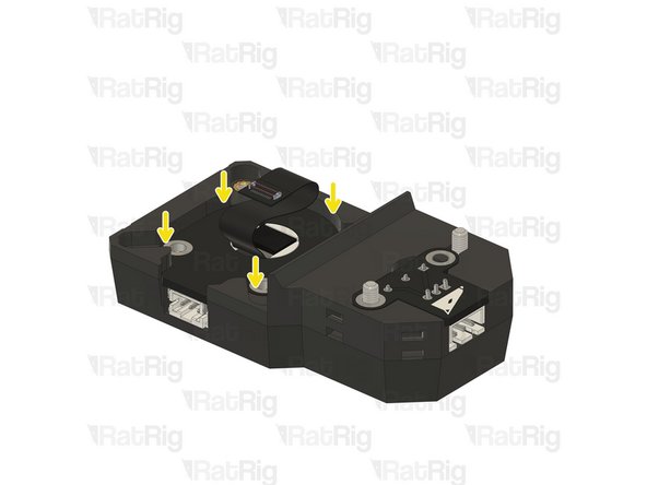 Carefully feed the 5cm FPC cable through the LED module, ensuring it remains connected to the VAOC CAM module.