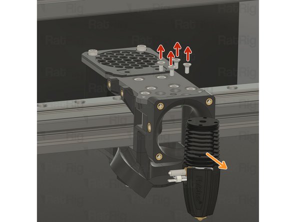 Remove the four M2.5x6 Countersink Screw