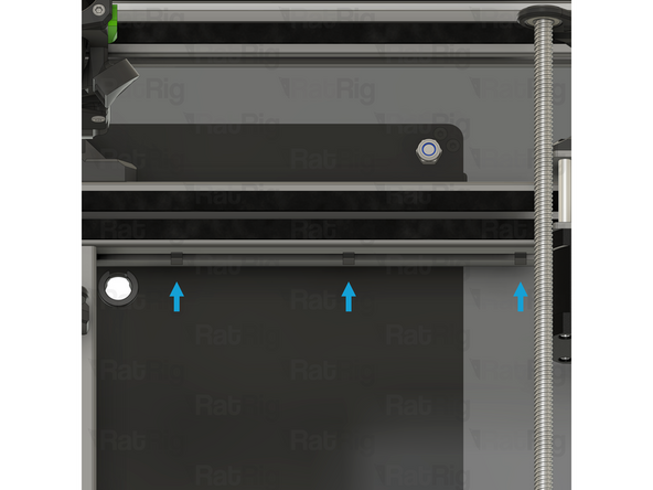 Route the left stepper motor cable as shown