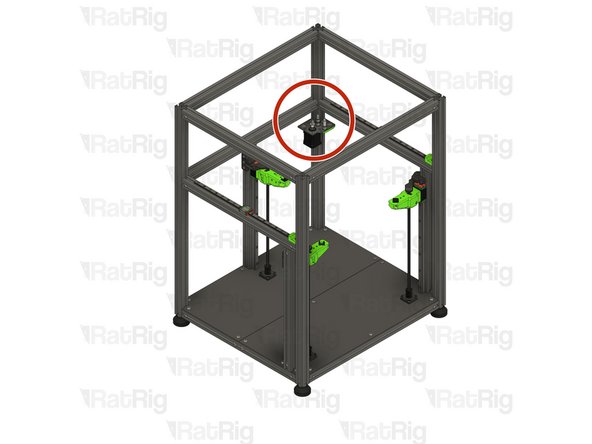 Place the right stepper motor assembly from Step 7 in the frame