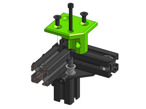 The order for the bearing stack from the bottom is: shim, idler, shim, 2x 6mm spacer, shim