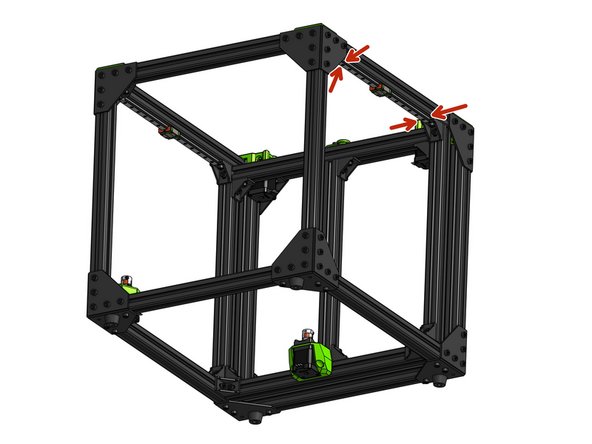 Attach the Y MGN 12 rails on both sides of the printer