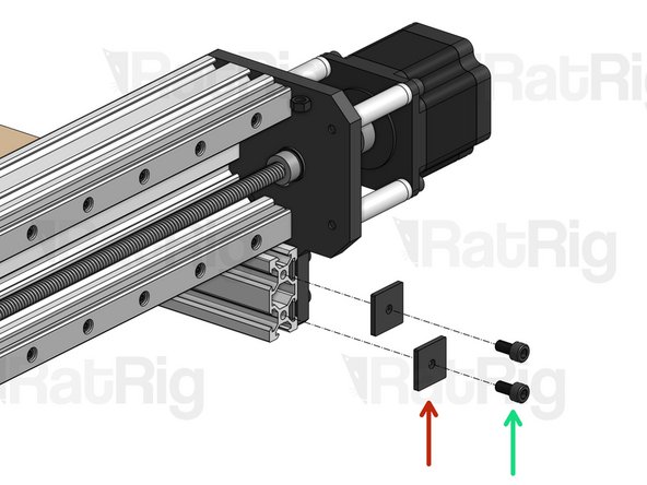 Cover the 3 exposed tips of the 2040 profiles on your frame with end caps.