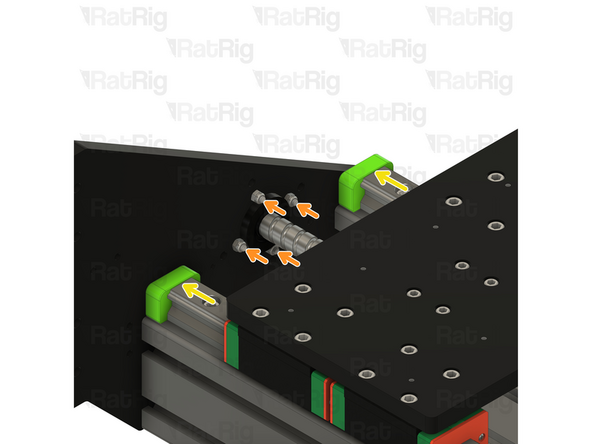 Move the X-axis all the way to the left side by rotating the ball screw