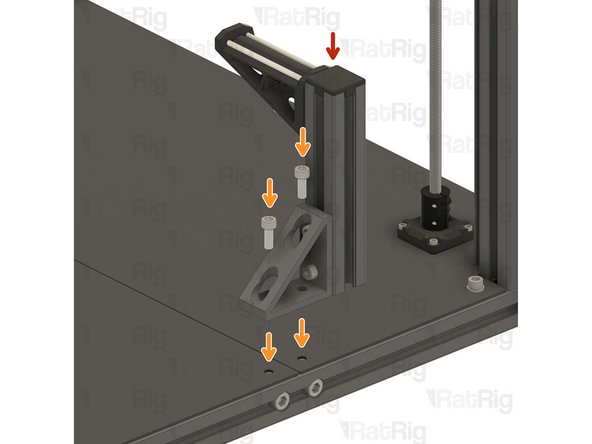 Spool holder arm assembly from the previous Step