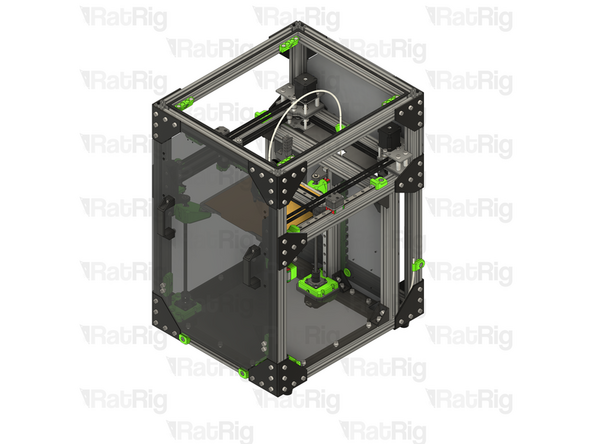 Install the door on to the V-Core 3.2H frame