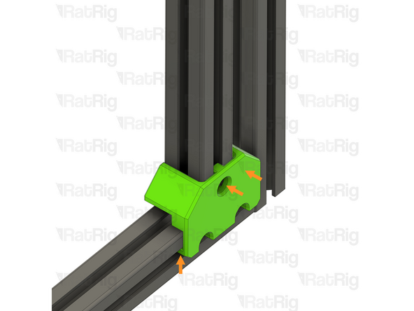 Make sure the Frame Jig is installed completely flush with the extrusion and that the bottom &quot;tabs&quot; are within the extrusion slot