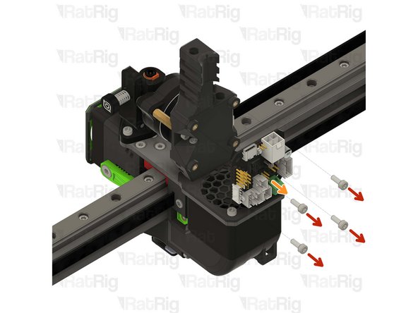 Remove the toolboard screws