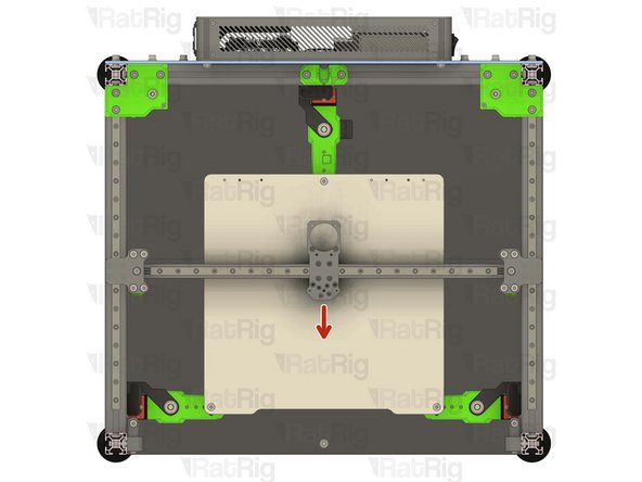 Tighten the M3x6 Countersink Screws to secure the plate to the carriage.