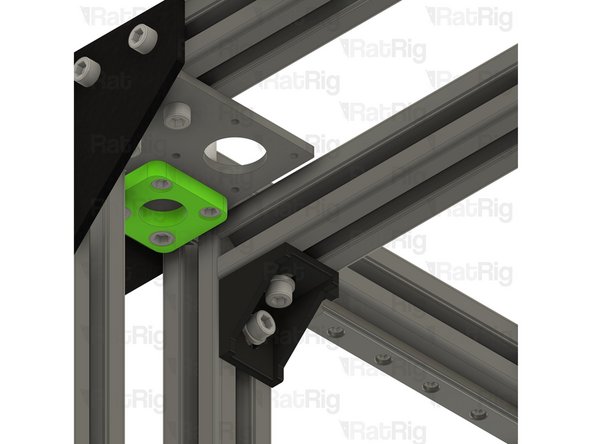 Install the right motor_plate assembly to the V-Core 3.1 frame as shown