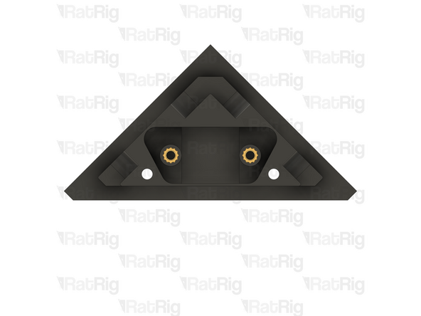 Install an M3 heat insert into each of the marked holes