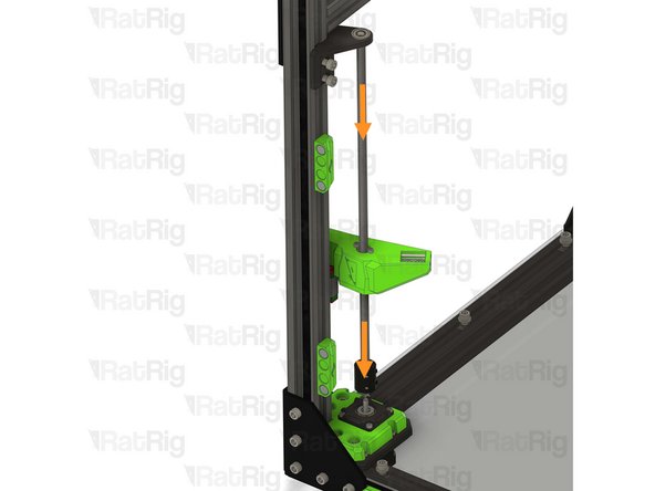Install the lead screw coupler on to the exposed shaft of the NEMA17 motor