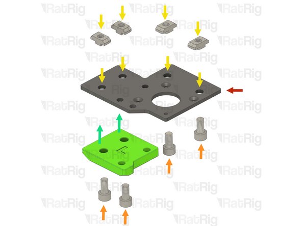 Rat Rig V-Core 4.0 - Motor Plate - Lower Left v1.0