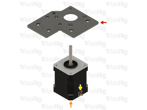 1x Rat Rig V-Core 4.0 - Motor Plate - Lower Right v1.0