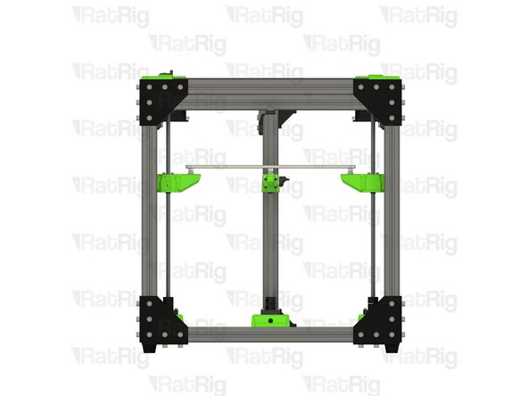 Install the bed onto the z-axis arms. Each ball on the bed should rest on the dowel pins in each arm