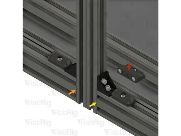 2x Frame magnetic latch assemblies from Step 27