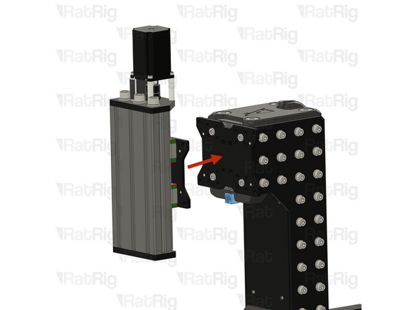 Place the Z-axis assembly on the Z tower, ensuring the M8 Low Head