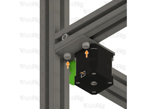 Make sure the plate is fully seated against the 3030 extrusion before tightening the M6x12 screws