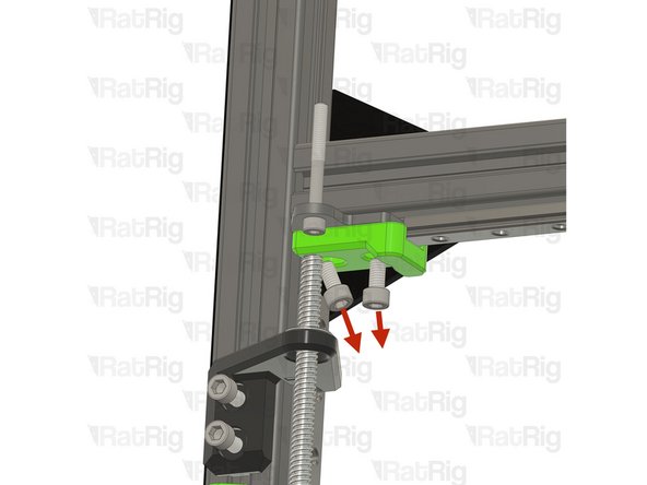 Remove the two M6x12 Cap Head Screws