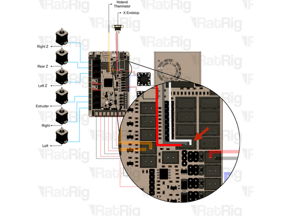Remove the X-axis endstop connection from the Octopus motherboard