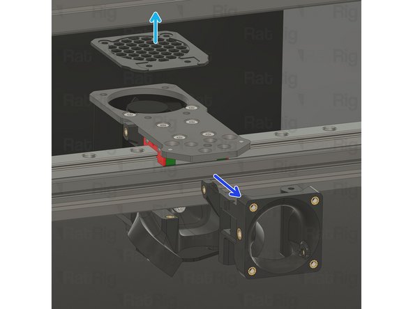 Remove the two M3x40 Countersink Screw