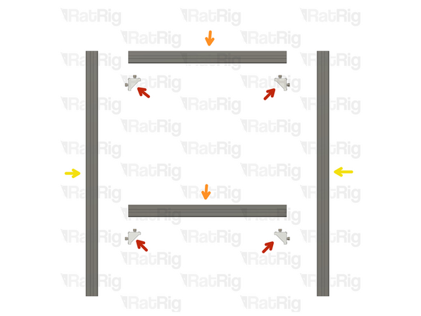 4x 520mm 4040 Extrusion