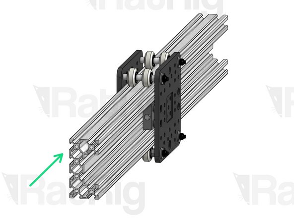 Insert a C-Beam profile (doesn't matter which one at this point) through your assembly.