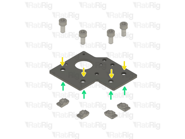 Rat Rig V-Core 4.0 - Motor Plate - Lower Left v1.0
