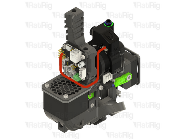 Route the Orbiter smart sensor cable as shown