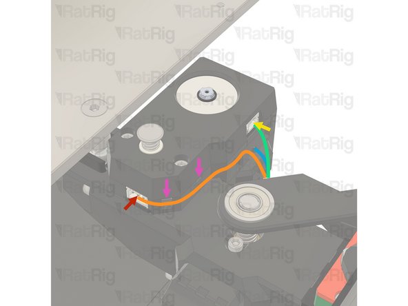 Connect the VAOC Endstop cable which was pre-installed in step 61 of the Wiring Guide to the VAOC Endstop