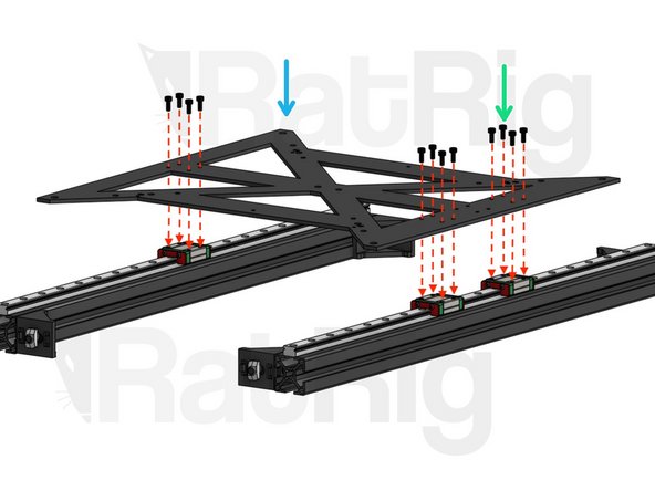 Cap Head M3x8mm. Do not overtighten these screws.