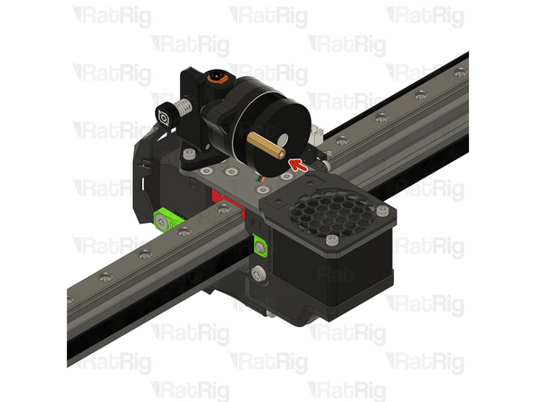 Thread the hex standoff on to the LDO Orbiter V2 screws.