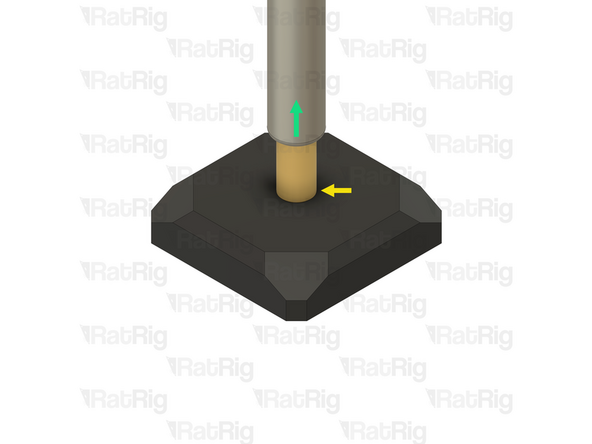 Keep the soldering iron perpendicular to the printed part, otherwise the insert could end up installed at an angle