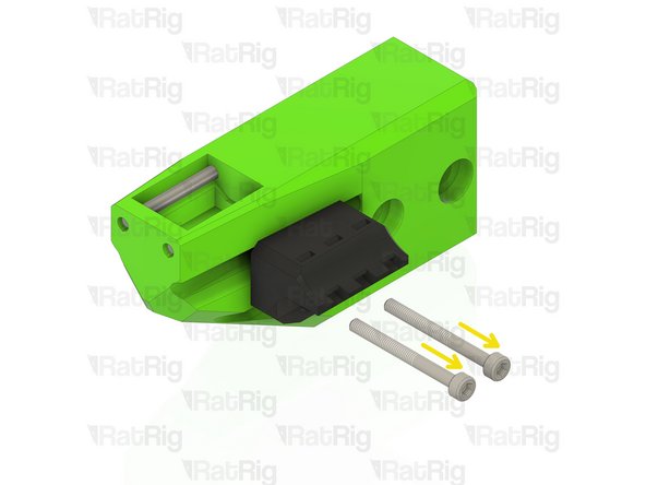 Remove the two marked M3x30 screws