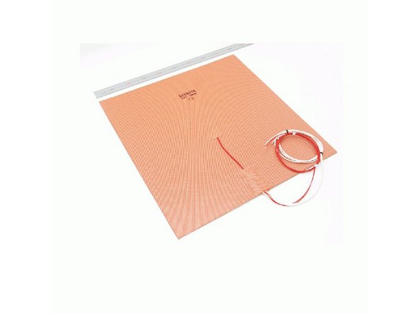 Keenovo 300 x 300mm 220V 750W + SSR 40A Relay - recommended option. Heats much faster than the alternative and doesn't draw power from your PSU - instead, it gets its power directly from the wall.